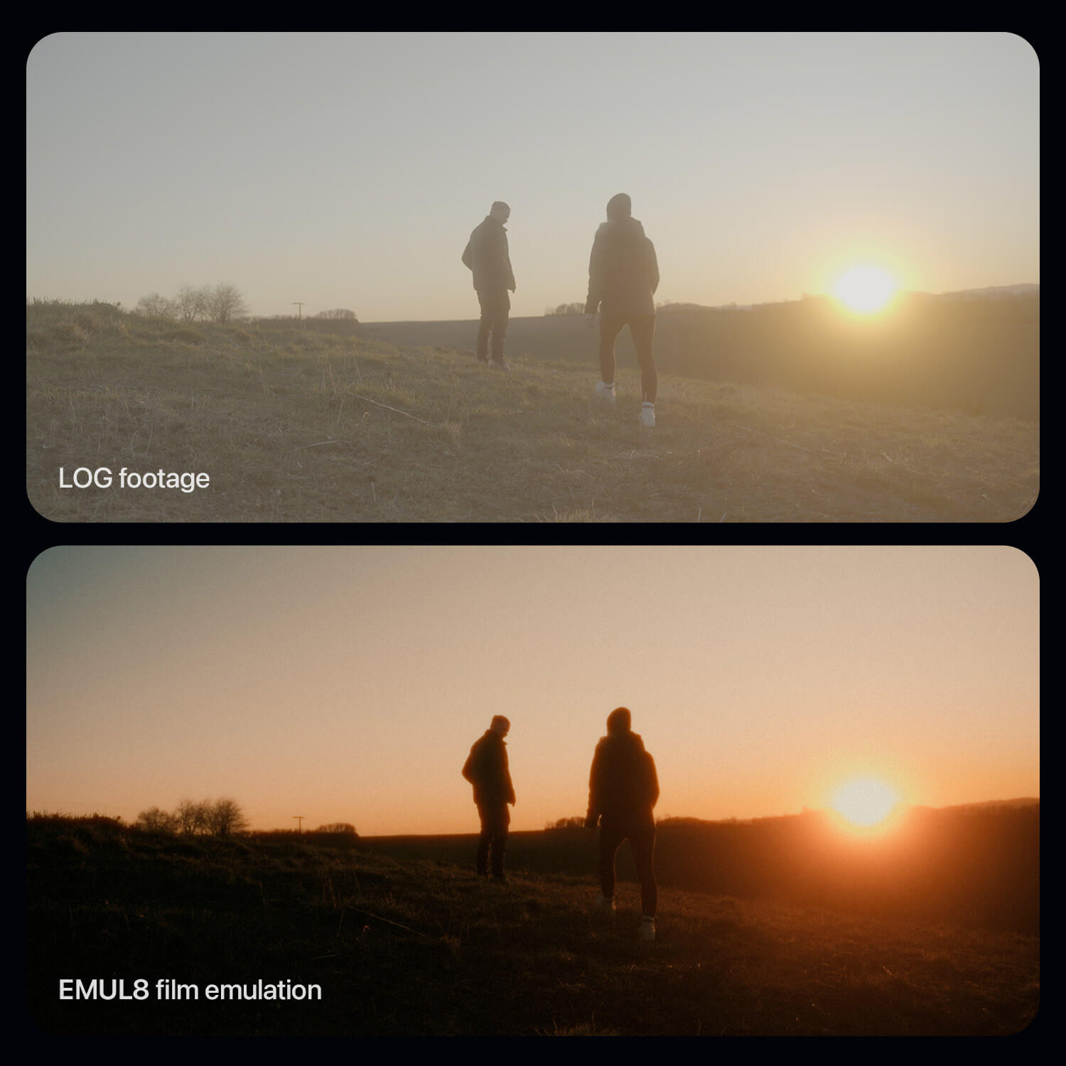 Film Emulation for Davinci Resolve - EMUL8 before and after