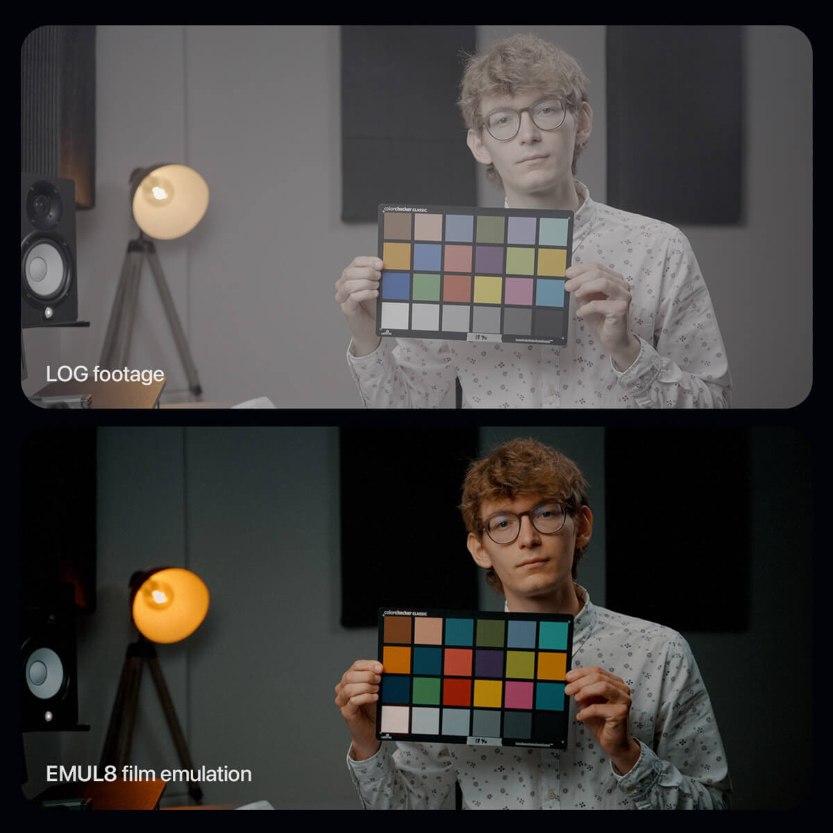EMUL8 Film Emulation for Final Cut Pro - Color Chart Comparison