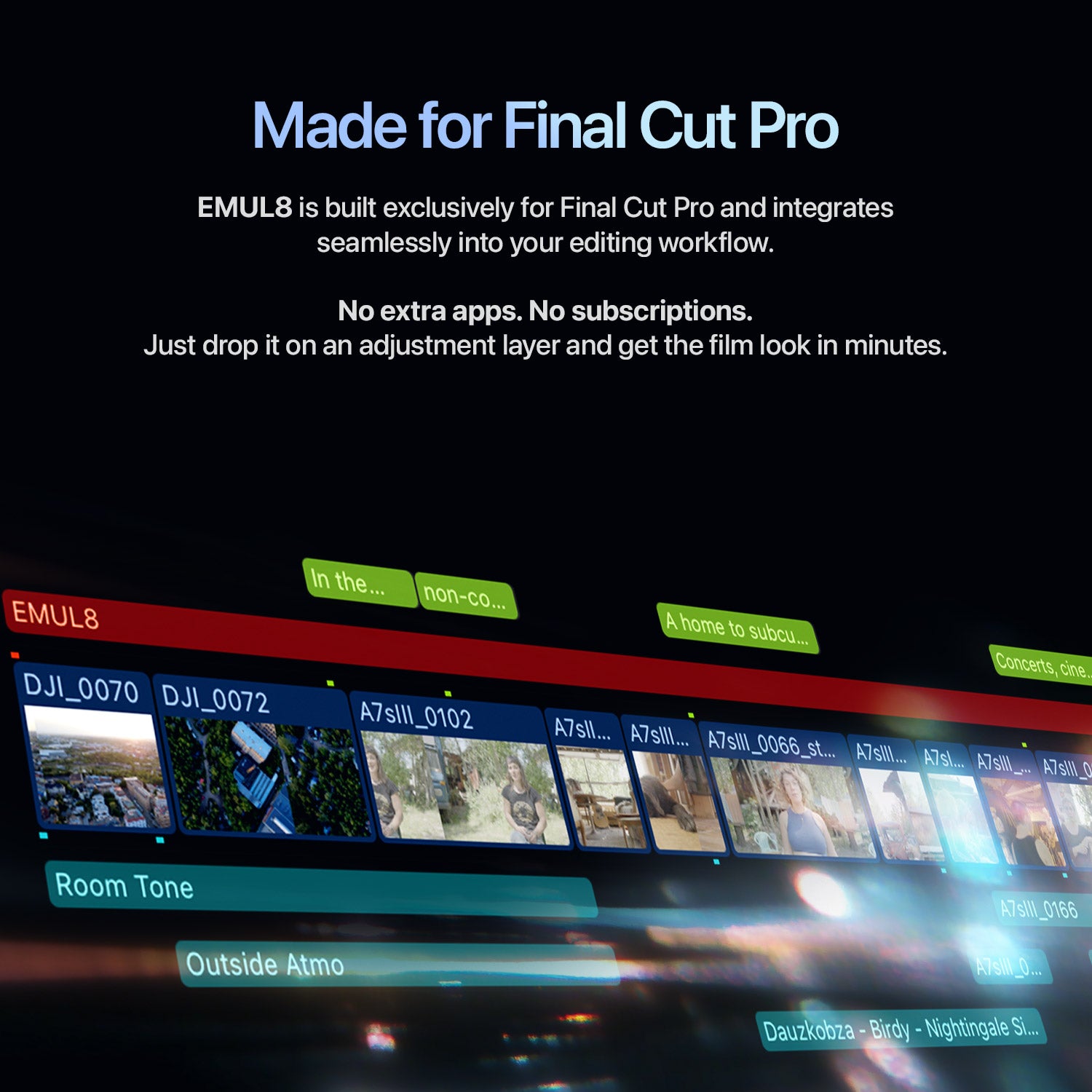 EMUL8 Film Emulation for Final Cut Pro - Dehancer Alternative
