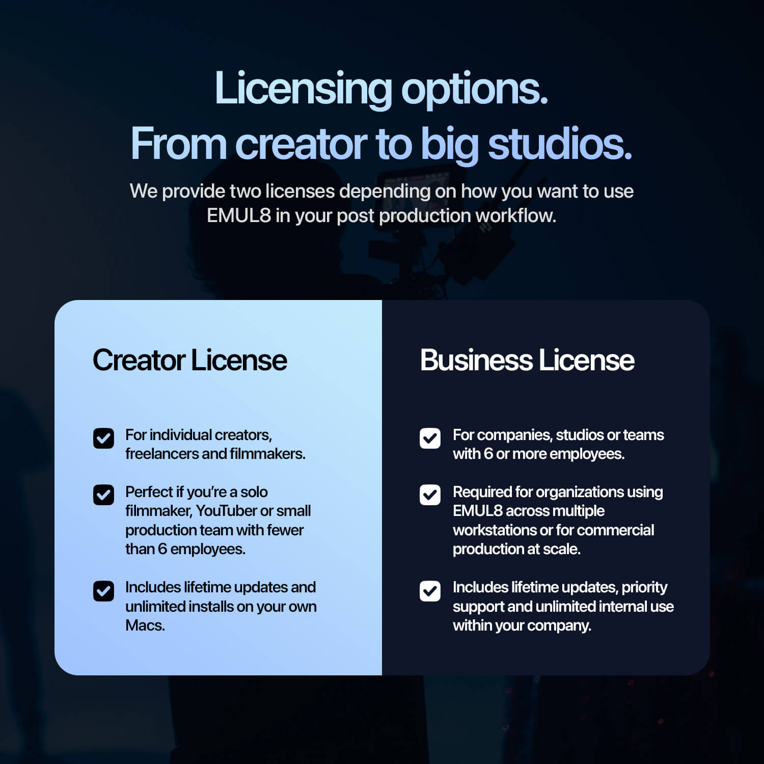 EMUL8 Licensing options