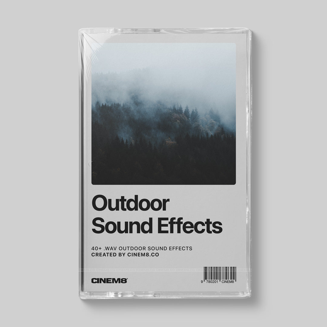Cinematic outdoor sound effects for ambient audio design in filmmaking projects