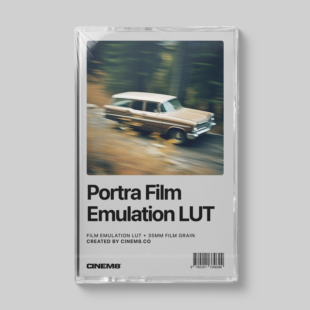 Cinematic LOG LUT emulating Kodak Portra film stocks for authentic film looks