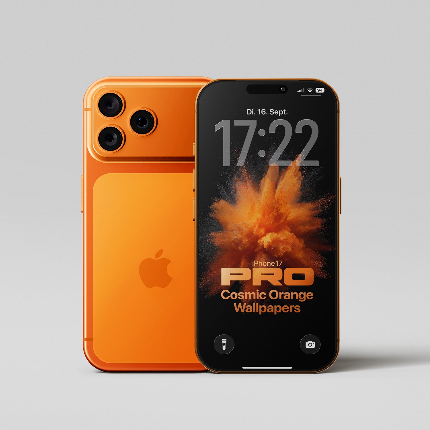 100+ Cosmic Orange Wallpapers for the iPhone 17 Pro, image size:1500x1500