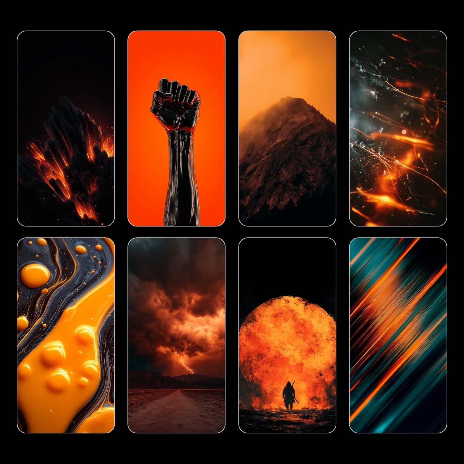 iPhone 17 Pro - Cosmic Orange Wallpaper Pack