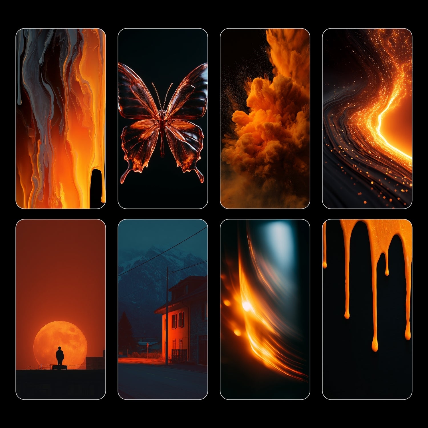 iPhone 17 Pro - Cosmic Orange Wallpaper Pack
