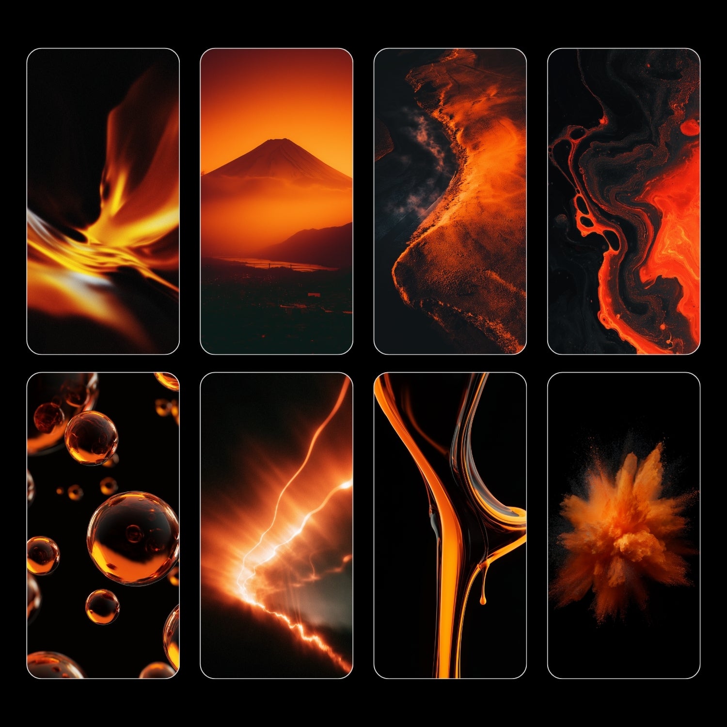 iPhone 17 Pro - Cosmic Orange Wallpaper Pack