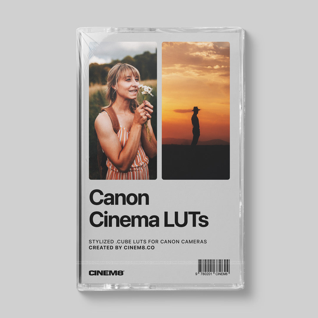 Canon camera LUTs for cinematic color grading in filmmaking for the Canon R5, Canon R6