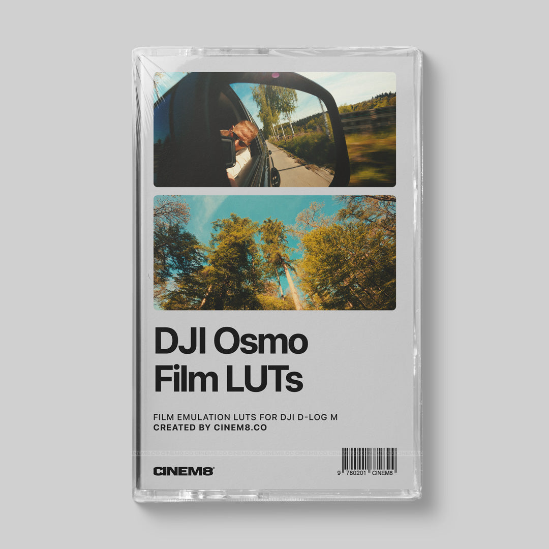 Cinematic D-Log M LUTs for DJI Osmo Action and Pocket cameras for professional filmmaking