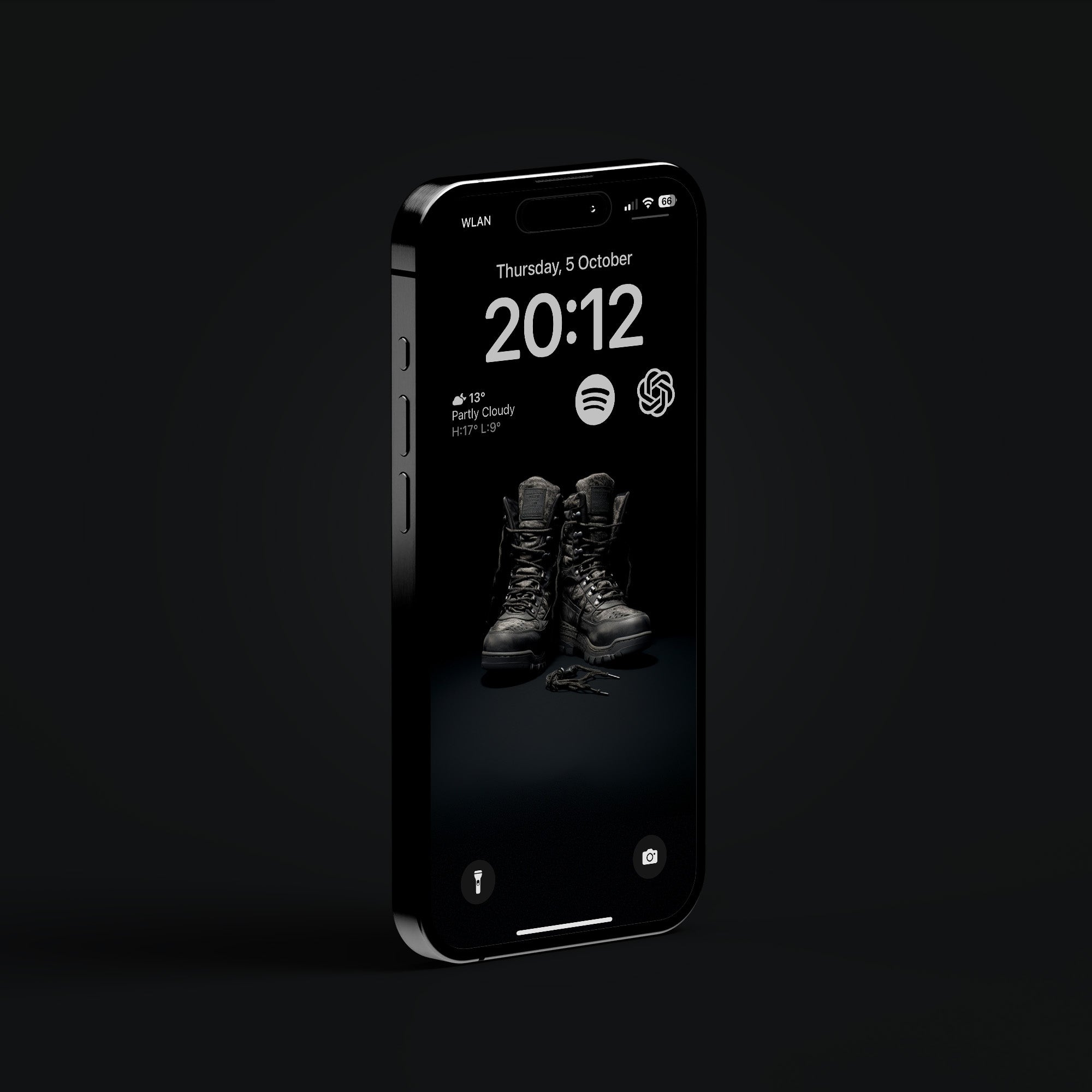 iPhone 15 Pro EDC all-black wallpapers