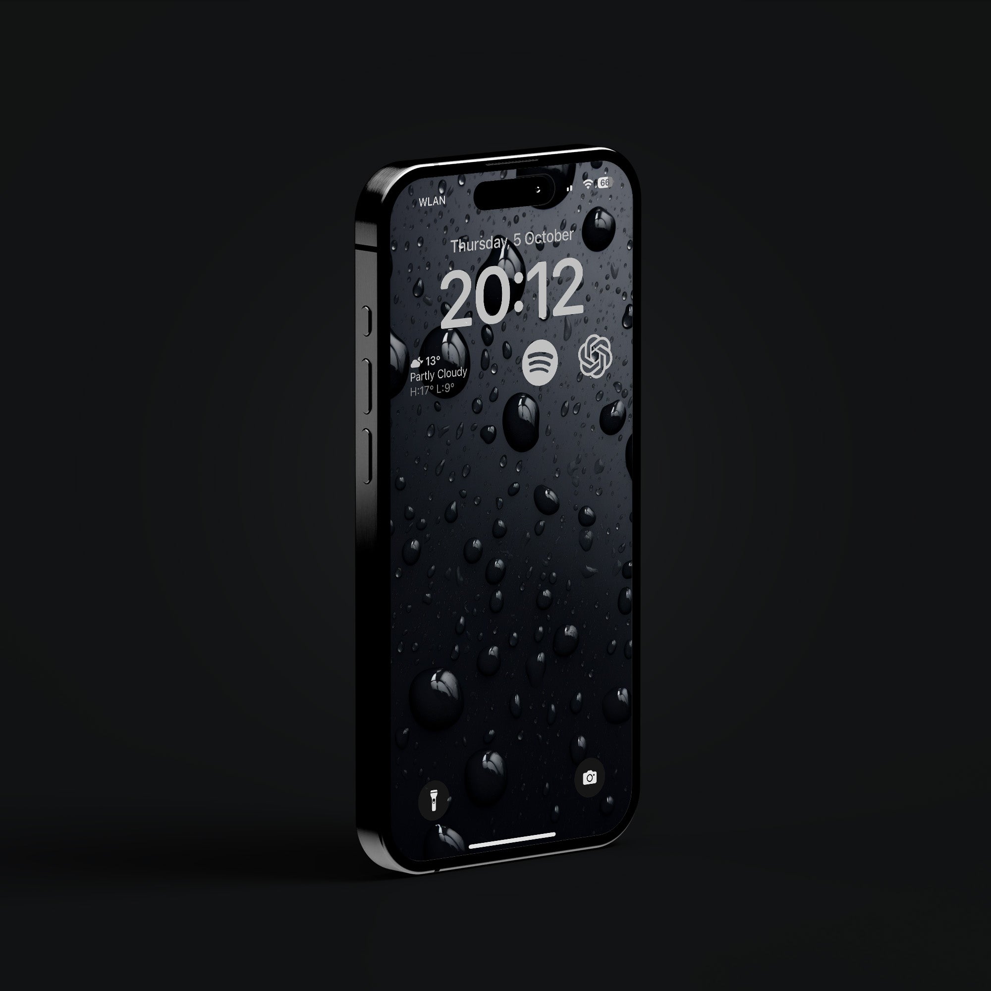 iPhone 15 Pro EDC all-black wallpapers