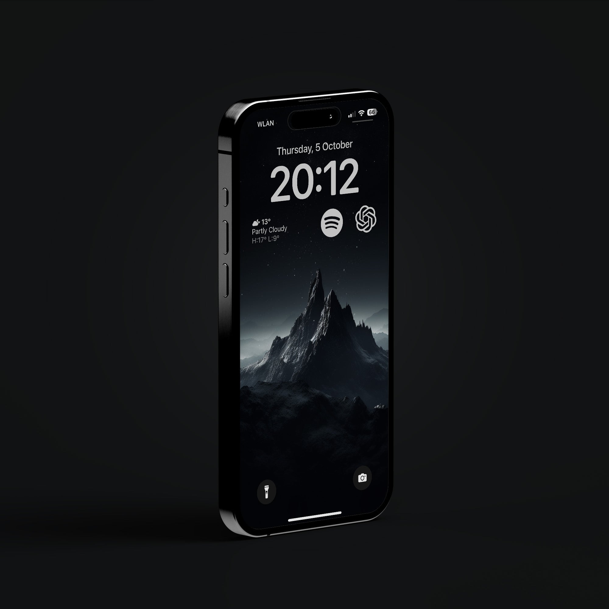 iPhone 15 Pro EDC all-black wallpapers