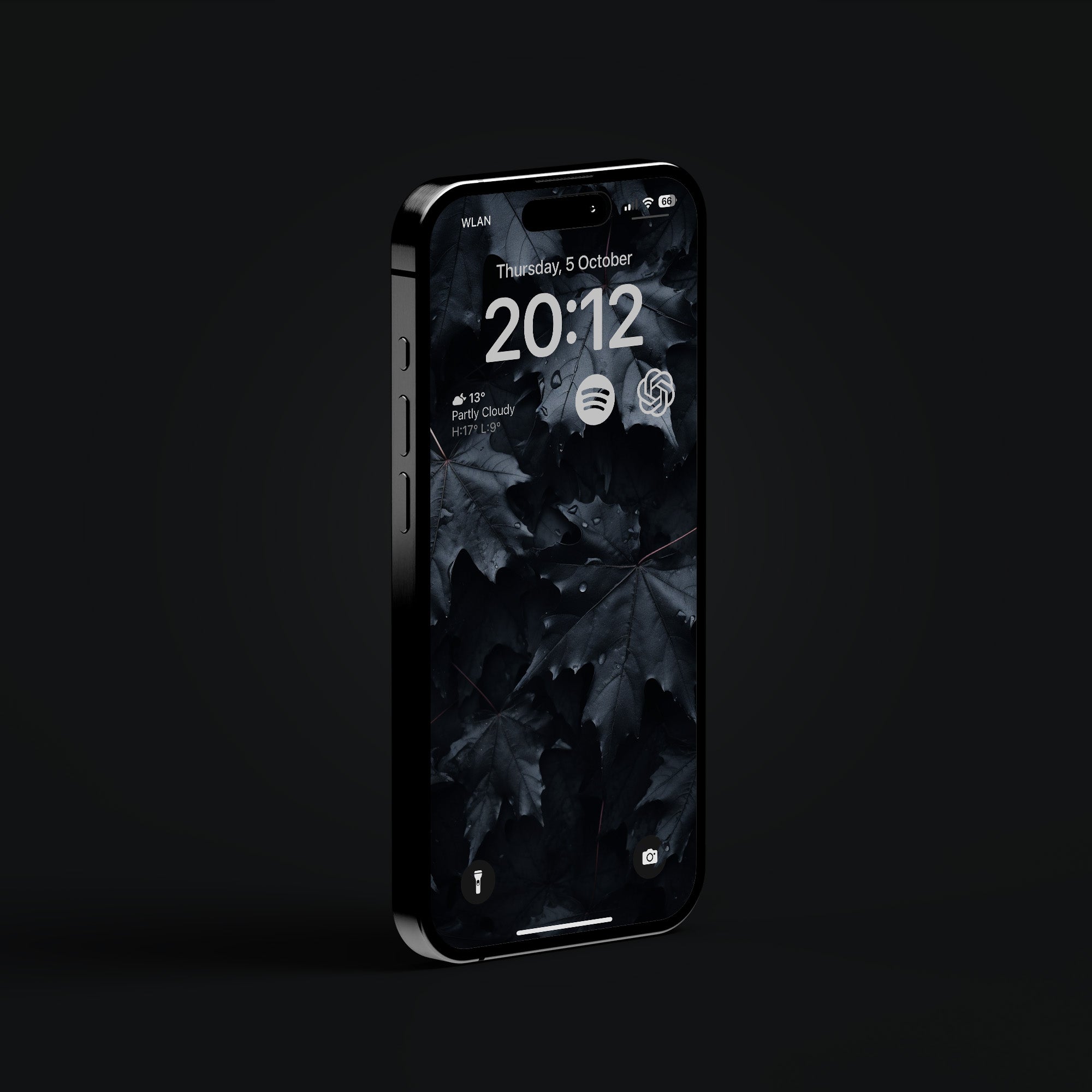 iPhone 15 Pro EDC all-black wallpapers