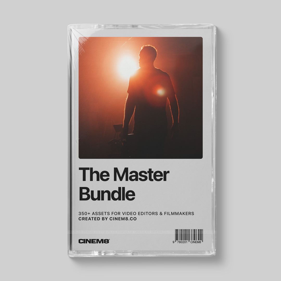 Complete filmmaking asset bundle with cinematic LUTs, transitions, overlays and more