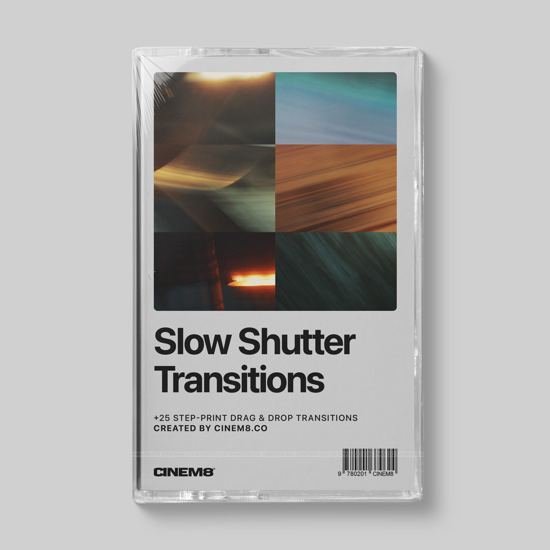 Slow shutter cinematic transitions for dreamy filmmaking edits and motion blur effects